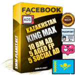 SUPER TRUST KING MAX Kazakh Facebook Ad Accounts - 10 BM Ad Accounts + 5 Ad Accounts on King Profile + 5 aged Fan Pages with huge organic reach and active subscribers