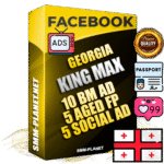 SUPER TRUST KING MAX Georgian Facebook Ad Accounts - 10 BM Ad Accounts + 5 Ad Accounts on King Profile + 5 aged Fan Pages with huge organic reach and active subscribers