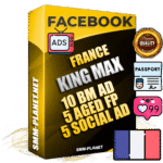 SUPER TRUST KING MAX French Facebook Ad Accounts - 10 BM Ad Accounts + 5 Ad Accounts on King Profile + 5 aged Fan Pages with huge organic reach and active subscribers