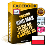 SUPER TRUST KING MAX Polish Facebook Ad Accounts - 10 BM Ad Accounts + 5 Ad Accounts on King Profile + 5 aged Fan Pages with huge organic reach and active subscribers
