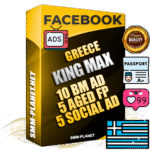 SUPER TRUST KING MAX Greek Facebook Ad Accounts - 10 BM Ad Accounts + 5 Ad Accounts on King Profile + 5 aged Fan Pages with huge organic reach and active subscribers