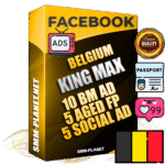 SUPER TRUST KING MAX Belgian Facebook Ad Accounts - 10 BM Ad Accounts + 5 Ad Accounts on King Profile + 5 aged Fan Pages with huge organic reach and active subscribers