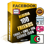 Elite Algerian PREMIUM Handcrafted Facebook Accounts - 100 Authentic Live Friends with High Trust for Ads