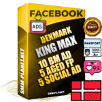 SUPER TRUST KING MAX Danish Facebook Ad Accounts - 10 BM Ad Accounts + 5 Ad Accounts on King Profile + 5 aged Fan Pages with huge organic reach and active subscribers