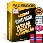 SUPER TRUST KING MAX Norwegian Facebook Ad Accounts - 10 BM Ad Accounts + 5 Ad Accounts on King Profile + 5 aged Fan Pages with huge organic reach and active subscribers