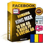 SUPER TRUST KING MAX Romanian Facebook Ad Accounts - 10 BM Ad Accounts + 5 Ad Accounts on King Profile + 5 aged Fan Pages with huge organic reach and active subscribers