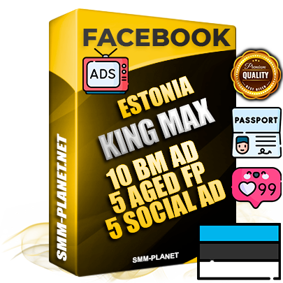 SUPER TRUST KING MAX Estonian Facebook Ad Accounts - 10 BM Ad Accounts + 5 Ad Accounts on King Profile + 5 aged Fan Pages with huge organic reach and active subscribers
