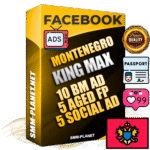 SUPER TRUST KING MAX Montenegrin Facebook Ad Accounts - 10 BM Ad Accounts + 5 Ad Accounts on King Profile + 5 aged Fan Pages with huge organic reach and active subscribers