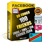 Elite DR Congo PREMIUM Handcrafted Facebook Accounts - 100 Authentic Live Friends with High Trust for Ads