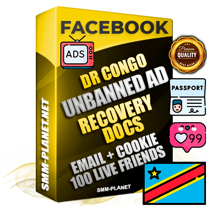 Premium DR Congo Unbanned FB Ad Accounts with Recovery Docs
