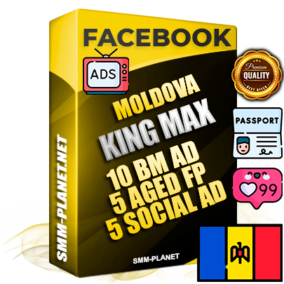SUPER TRUST KING MAX Moldovan Facebook Ad Accounts - 10 BM Ad Accounts + 5 Ad Accounts on King Profile + 5 aged Fan Pages with huge organic reach and active subscribers