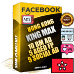 SUPER TRUST KING MAX Hong Kong Facebook Ad Accounts - 10 BM Ad Accounts + 5 Ad Accounts on King Profile + 5 aged Fan Pages with huge organic reach and active subscribers