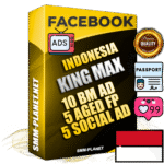 SUPER TRUST KING MAX Indonesian Facebook Ad Accounts - 10 BM Ad Accounts + 5 Ad Accounts on King Profile + 5 aged Fan Pages with huge organic reach and active subscribers