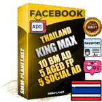 SUPER TRUST KING MAX Thai Facebook Ad Accounts - 10 BM Ad Accounts + 5 Ad Accounts on King Profile + 5 aged Fan Pages with huge organic reach and active subscribers