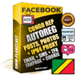 Ultimate Congo Rep PREMIUM AutoReg Facebook Accounts - Fully Loaded (Posts : Multi-Photos : Info)