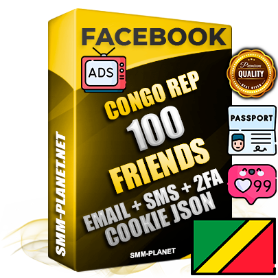 Elite Congo Rep PREMIUM Handcrafted Facebook Accounts - 100 Authentic Live Friends with High Trust for Ads