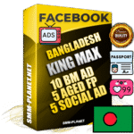 SUPER TRUST KING MAX Laotian Facebook Ad Accounts - 10 BM Ad Accounts + 5 Ad Accounts on King Profile + 5 aged Fan Pages with huge organic reach and active subscribers
