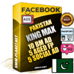 SUPER TRUST KING MAX Pakistani Facebook Ad Accounts - 10 BM Ad Accounts + 5 Ad Accounts on King Profile + 5 aged Fan Pages with huge organic reach and active subscribers