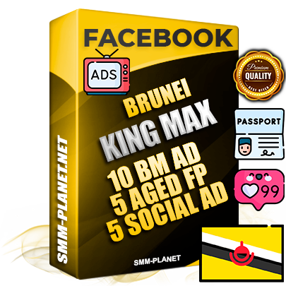 SUPER TRUST KING MAX Brunei Facebook Ad Accounts - 10 BM Ad Accounts + 5 Ad Accounts on King Profile + 5 aged Fan Pages with huge organic reach and active subscribers