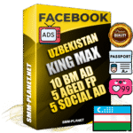 SUPER TRUST KING MAX Uzbek Facebook Ad Accounts - 10 BM Ad Accounts + 5 Ad Accounts on King Profile + 5 aged Fan Pages with huge organic reach and active subscribers