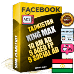 SUPER TRUST KING MAX Tajik Facebook Ad Accounts - 10 BM Ad Accounts + 5 Ad Accounts on King Profile + 5 aged Fan Pages with huge organic reach and active subscribers
