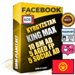 SUPER TRUST KING MAX Kyrgyz Facebook Ad Accounts - 10 BM Ad Accounts + 5 Ad Accounts on King Profile + 5 aged Fan Pages with huge organic reach and active subscribers