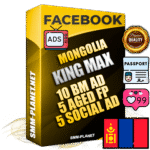 SUPER TRUST KING MAX Mongolian Facebook Ad Accounts - 10 BM Ad Accounts + 5 Ad Accounts on King Profile + 5 aged Fan Pages with huge organic reach and active subscribers