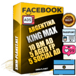 SUPER TRUST KING MAX Argentinian Facebook Ad Accounts - 10 BM Ad Accounts + 5 Ad Accounts on King Profile + 5 aged Fan Pages with huge organic reach and active subscribers