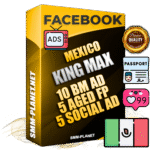 SUPER TRUST KING MAX Mexican Facebook Ad Accounts - 10 BM Ad Accounts + 5 Ad Accounts on King Profile + 5 aged Fan Pages with huge organic reach and active subscribers