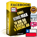 SUPER TRUST KING MAX Chilean Facebook Ad Accounts - 10 BM Ad Accounts + 5 Ad Accounts on King Profile + 5 aged Fan Pages with huge organic reach and active subscribers