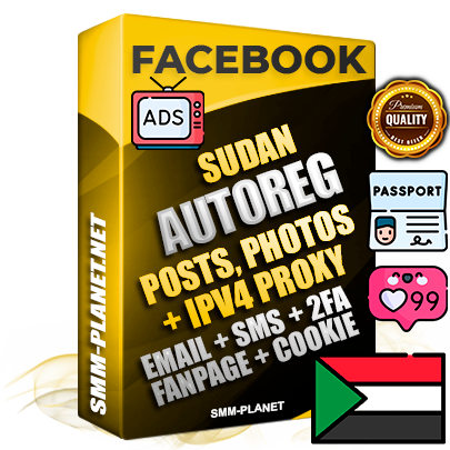 Ultimate Sudanese PREMIUM AutoReg Facebook Accounts - Fully Loaded (Posts : Multi-Photos : Info)