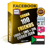 Elite Sudanese PREMIUM Handcrafted Facebook Accounts - 100 Authentic Live Friends with High Trust for Ads