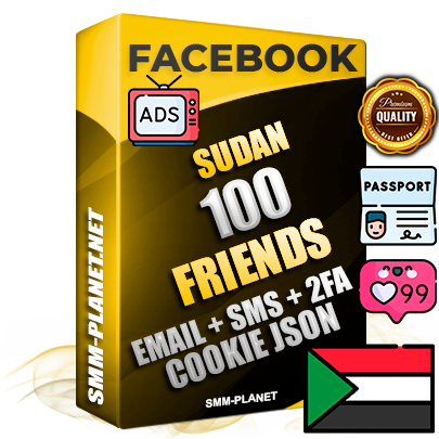 Elite Sudanese PREMIUM Handcrafted Facebook Accounts - 100 Authentic Live Friends with High Trust for Ads