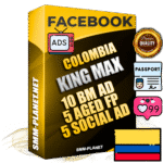 SUPER TRUST KING MAX Colombian Facebook Ad Accounts - 10 BM Ad Accounts + 5 Ad Accounts on King Profile + 5 aged Fan Pages with huge organic reach and active subscribers