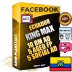 SUPER TRUST KING MAX Ecuadorian Facebook Ad Accounts - 10 BM Ad Accounts + 5 Ad Accounts on King Profile + 5 aged Fan Pages with huge organic reach and active subscribers