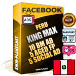 SUPER TRUST KING MAX Peruvian Facebook Ad Accounts - 10 BM Ad Accounts + 5 Ad Accounts on King Profile + 5 aged Fan Pages with huge organic reach and active subscribers