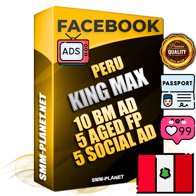 SUPER TRUST KING MAX Peruvian Facebook Ad Accounts - 10 BM Ad Accounts + 5 Ad Accounts on King Profile + 5 aged Fan Pages with huge organic reach and active subscribers