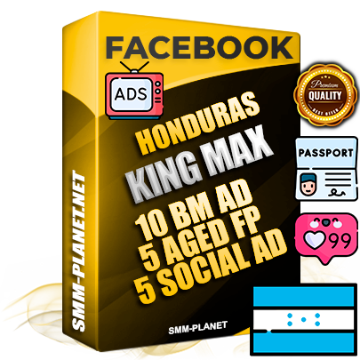 SUPER TRUST KING MAX Honduran Facebook Ad Accounts - 10 BM Ad Accounts + 5 Ad Accounts on King Profile + 5 aged Fan Pages with huge organic reach and active subscribers