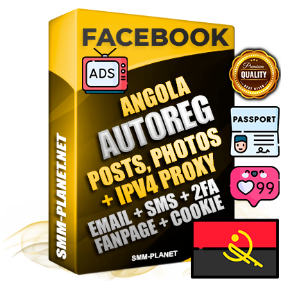 Ultimate Angolan PREMIUM AutoReg Facebook Accounts - Fully Loaded (Posts : Multi-Photos : Info)