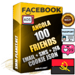 Elite Angolan PREMIUM Handcrafted Facebook Accounts - 100 Authentic Live Friends with High Trust for Ads
