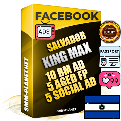 SUPER TRUST KING MAX Salvadoran Facebook Ad Accounts - 10 BM Ad Accounts + 5 Ad Accounts on King Profile + 5 aged Fan Pages with huge organic reach and active subscribers
