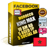 SUPER TRUST KING MAX Moroccan Facebook Ad Accounts - 10 BM Ad Accounts + 5 Ad Accounts on King Profile + 5 aged Fan Pages with huge organic reach and active subscribers