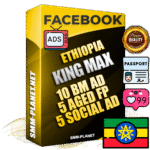 SUPER TRUST KING MAX Ethiopian Facebook Ad Accounts - 10 BM Ad Accounts + 5 Ad Accounts on King Profile + 5 aged Fan Pages with huge organic reach and active subscribers