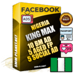 SUPER TRUST KING MAX Nigerian Facebook Ad Accounts - 10 BM Ad Accounts + 5 Ad Accounts on King Profile + 5 aged Fan Pages with huge organic reach and active subscribers