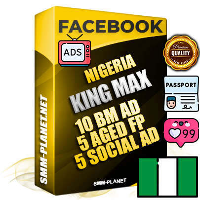 SUPER TRUST KING MAX Nigerian Facebook Ad Accounts - 10 BM Ad Accounts + 5 Ad Accounts on King Profile + 5 aged Fan Pages with huge organic reach and active subscribers