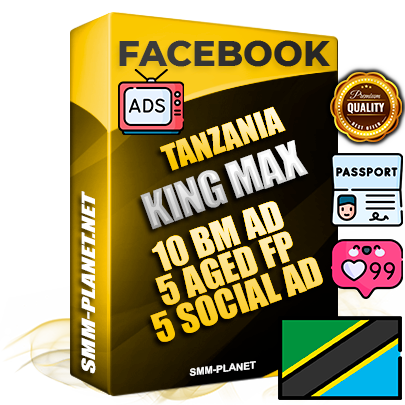 SUPER TRUST KING MAX Tanzanian Facebook Ad Accounts - 10 BM Ad Accounts + 5 Ad Accounts on King Profile + 5 aged Fan Pages with huge organic reach and active subscribers