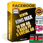 SUPER TRUST KING MAX Kenyan Facebook Ad Accounts - 10 BM Ad Accounts + 5 Ad Accounts on King Profile + 5 aged Fan Pages with huge organic reach and active subscribers