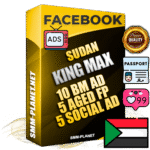 SUPER TRUST KING MAX Sudanese Facebook Ad Accounts - 10 BM Ad Accounts + 5 Ad Accounts on King Profile + 5 aged Fan Pages with huge organic reach and active subscribers