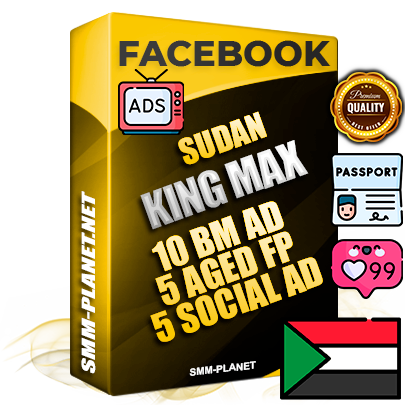 SUPER TRUST KING MAX Sudanese Facebook Ad Accounts - 10 BM Ad Accounts + 5 Ad Accounts on King Profile + 5 aged Fan Pages with huge organic reach and active subscribers