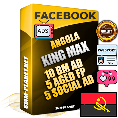 SUPER TRUST KING MAX Angolan Facebook Ad Accounts - 10 BM Ad Accounts + 5 Ad Accounts on King Profile + 5 aged Fan Pages with huge organic reach and active subscribers